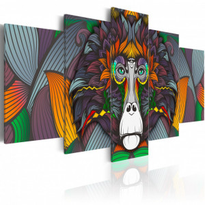 Tablou - Philosopher of the Jungle 200x100 cm - Img 1