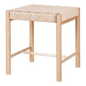 Taburet Abano, Natural, 42x42x46.5 cm - Img 3