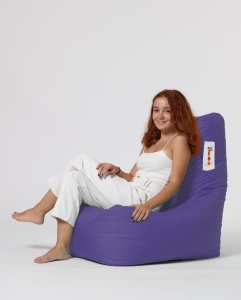 Taburet puf beanbag de gradina Diamond Mov - Img 4