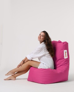 Taburet puf beanbag de gradina Diamond Roz - Img 10