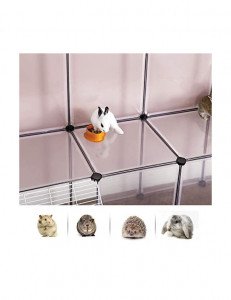 Tarc pentru animale de companie, Songmics, Alb, LPC004W01, 143 x 108 x 92 cm - Img 5