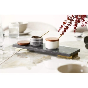 Tava decorativa Diu, Negru , 12.5x38x3.5 cm - Img 3