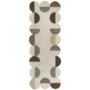 Traversa Mia Scallop Frame Natural 80x230 cm, Flair Rugs - Img 2
