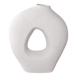 Vaza decorativa, Alb, 10.5x24x27.8 cm - Img 5