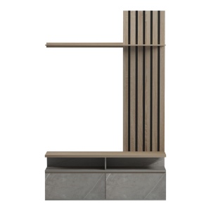 Ansamblu comoda TV Perlento Bej 140x41x219.5 cm - Img 3