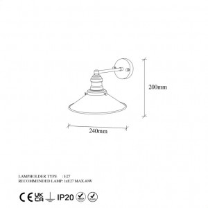 Aplica Conical - 12196 Auriu - Img 6