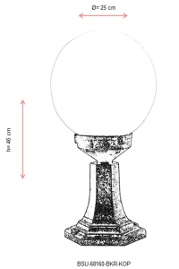 Aplica de perete exterior KOP Maro 46x25 cm - Img 3