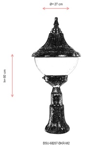 Aplica de perete exterior M2 Maro 60x27 cm - Img 3