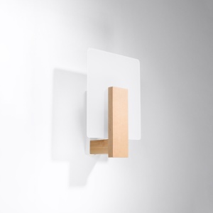 Aplica Lappo din lemn, Natural 16x12x30.5 cm - Img 2