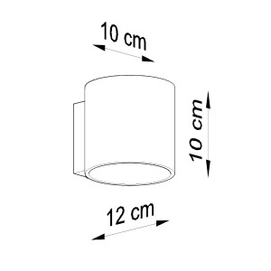Aplica Orbis Antracit 10x12x10 cm - Img 5