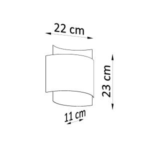 Aplica perete Impact Negru 22x11x23 cm - Img 5