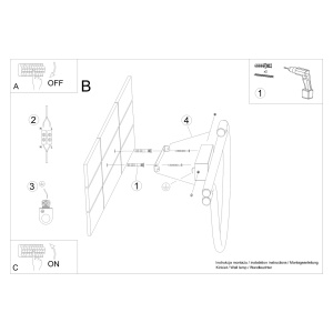 Aplica perete LED Galakse Negru 2700-6500K 36x7.5x90 cm - Img 10
