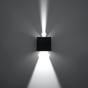 Aplica perete LED Luca Negru 3000K 10x10x10 cm - Img 5