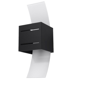 Aplica perete Loreto Negru 10x12x30 cm
