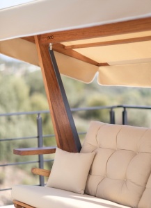 Balansoar cu 3 locuri Sia 2400 Bej 236x190x175 cm - Img 12