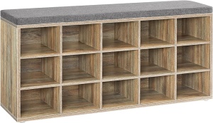 Bancuta hol cufar cu depozitare, Vasagle, Oak, 30 x 105 x 48 cm