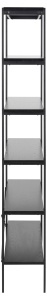 Biblioteca Angus, Negru, 172x94x27 cm - Img 7