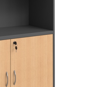 Biblioteca Fesialo, Antracit, 80x40x180 cm - Img 7