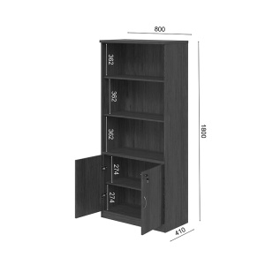 Biblioteca Fesialo, Nuc, 80x40x180 cm - Img 9