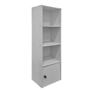 Biblioteca, Lenobia, Alb, 24x30.5x95 cm - Img 2