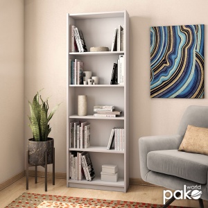 Biblioteca Max Alb 58x23x170 cm