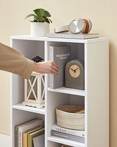 Biblioteca, Vasagle, Alb, 80x50x24 cm - Img 7