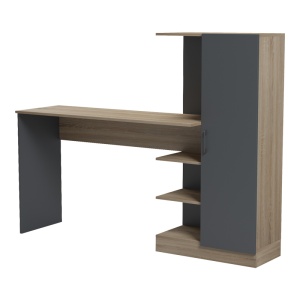 Birou cu biblioteca, Ofisio, Sonoma, 40x152.3x120 cm - Img 5