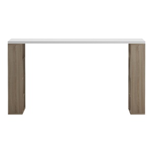 Birou cu raft, Labirent, Alb, 60x140x75 cm - Img 3