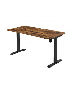 Birou reglabil. Songmics, 70 x 140 x 73/114 cm, LSD012B01, Maro Rustic - Img 2