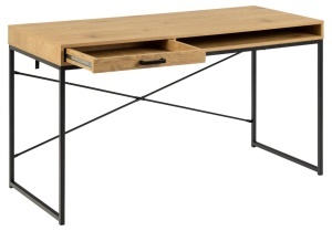 Birou Seaford, Natural, 76x140x58 cm - Img 5