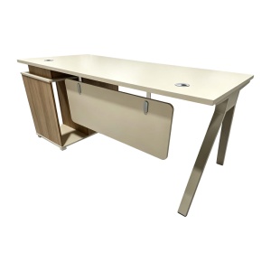 Birou Spark, Bej/Stejar, 120x60x75 cm - Img 3
