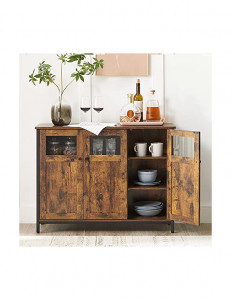Bufet living, Vasagle, Maro Rustic, LSC099B01, 100 x 35 x 75 cm - Img 3