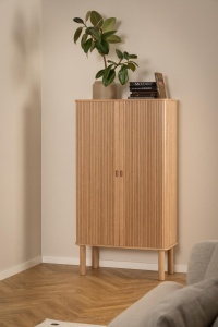 Cabinet Langley, Natural, 145x80x40 cm