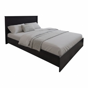 Cadru de pat, Athos, Wenge, 150x206.5x96 cm
