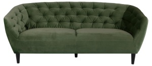 Canapea 3 locuri Ria, Verde, 78x191x84 cm - Img 3