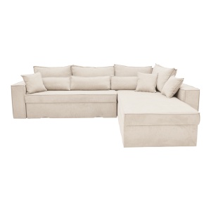 Canapea coltar reversibil Venzie Bej 283x214x83 cm - Img 2