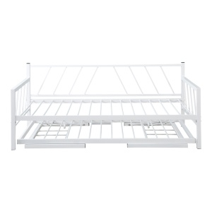 Canapea extensibila Bed-Sofa Remmie Alb 94x198x81 cm - Img 5