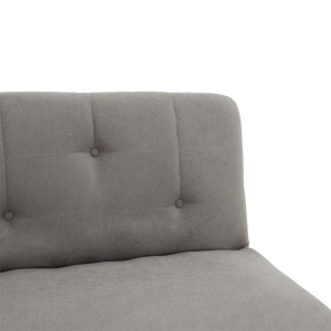 Canapea extensibila Breathe material textil gri 167x77x73 cm - Img 5