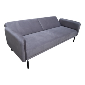 Canapea extensibila Veluto, Antracit, 85x197x83 cm - Img 4