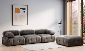 Canapea modulara Bubble Gri 95x95x75 cm - Img 4