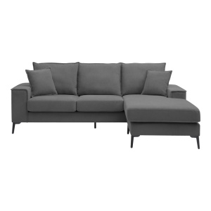 Canapea reversibila Ravelma, Antracit, 241x168x87 cm - Img 5