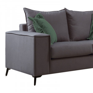 Canapea Verona 2 locuri antracit - perne chiparos 173x93x100cm - Img 3