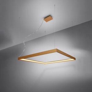 Candelabru LED Nelya Auriu 4000K 80x80x150 cm - Img 4