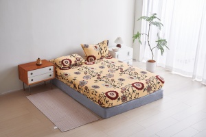 Cearsaf de pat Cocolino cu elastic si 2 fete de perna Angola style 180x200cm