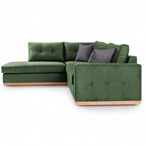 Coltar Dreapta Boston Verde Inchis - Gri Inchis - Natural 280x225x95 cm - Img 3