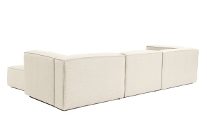 Colțar dreapta Fora Ecru 296x185x66 cm - Img 10