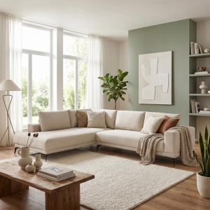Coltar dreapta Selio, Bej, 240x109x87 cm