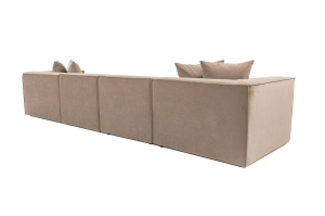 Colțar dreapta Sora Cappuccino 430x75x102 cm - Img 11