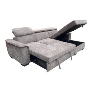 Coltar extensibil stanga, Lemance, Gri, 255x168x82 cm - Img 4