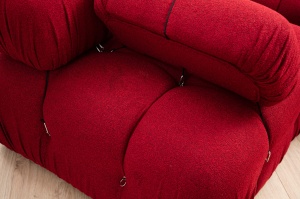 Colțar modular Bubble Rosu 288x190x75 cm - Img 8